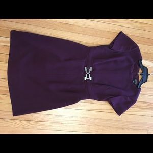 Deep purple Tahari work dress